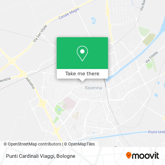 Punti Cardinali Viaggi map
