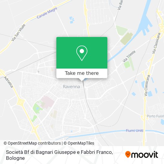 Società Bf di Bagnari Giuseppe e Fabbri Franco map