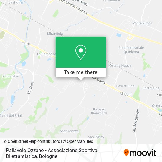 Pallavolo Ozzano - Associazione Sportiva Dilettantistica map