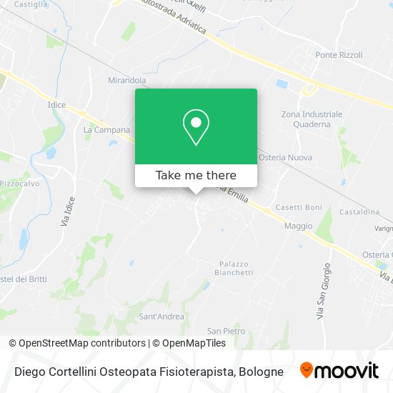Diego Cortellini Osteopata Fisioterapista map