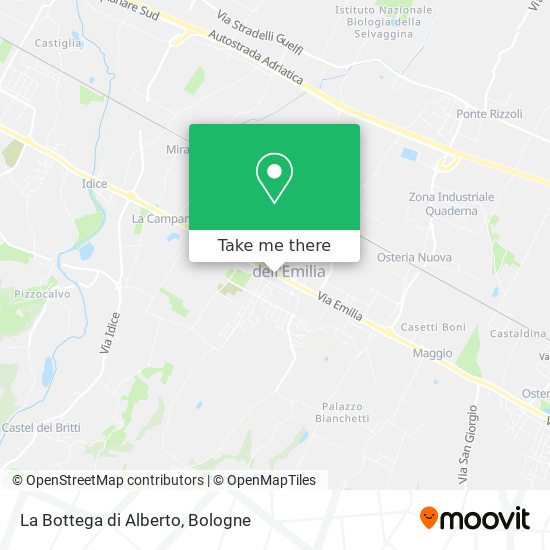La Bottega di Alberto map