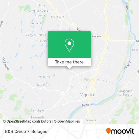 B&B Civico 7 map