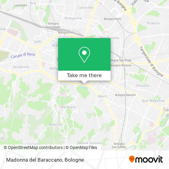 Madonna del Baraccano map