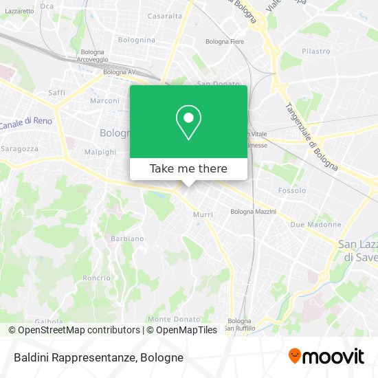 Baldini Rappresentanze map