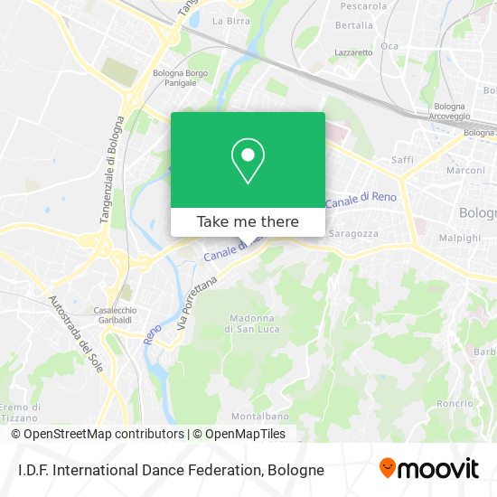 I.D.F. International Dance Federation map