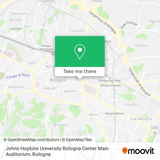 Johns Hopkins University Bologna Center Main Auditorium map