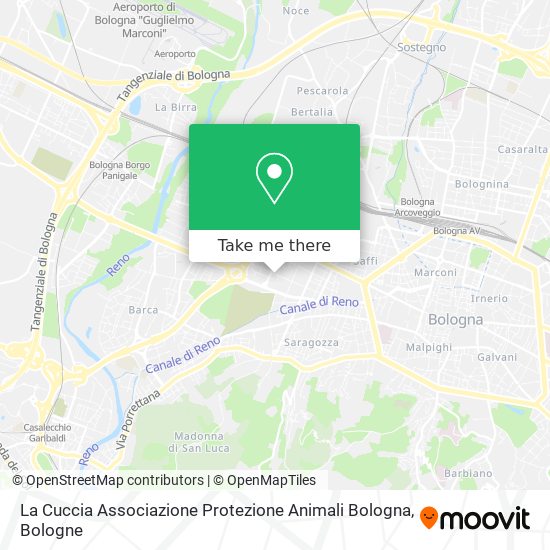 La Cuccia Associazione Protezione Animali Bologna map