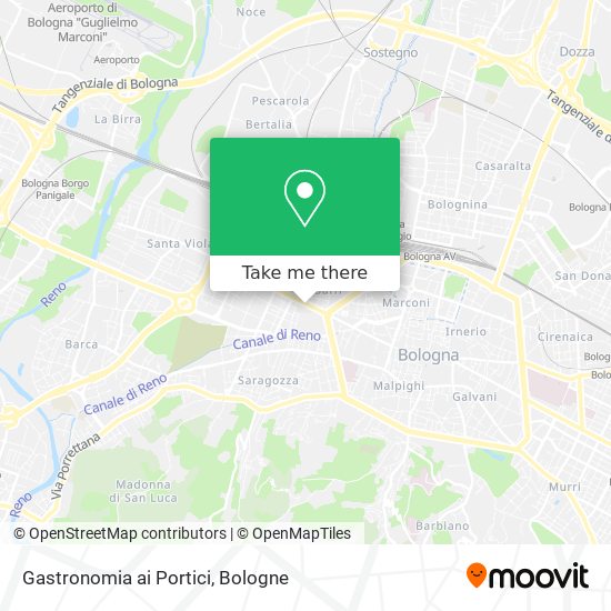 Gastronomia ai Portici map