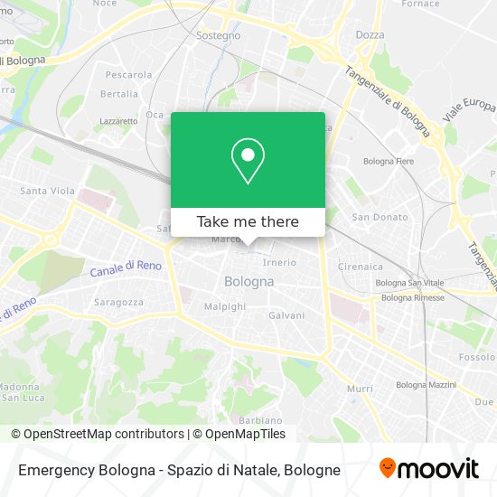 Emergency Bologna - Spazio di Natale map