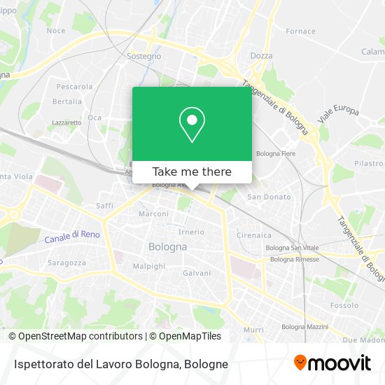 Ispettorato del Lavoro Bologna map