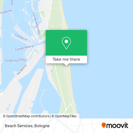 Beach Services map