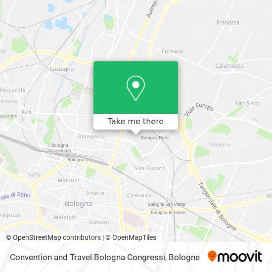 Convention and Travel Bologna Congressi map