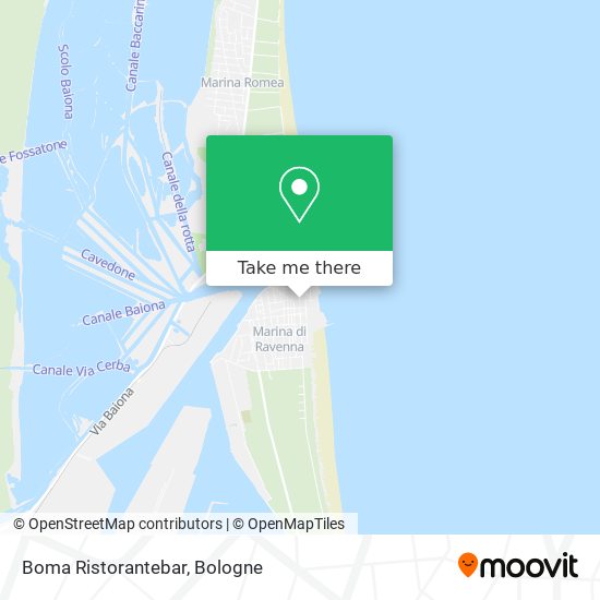 Boma Ristorantebar map