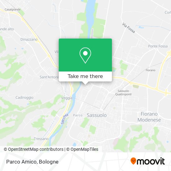 Parco Amico map