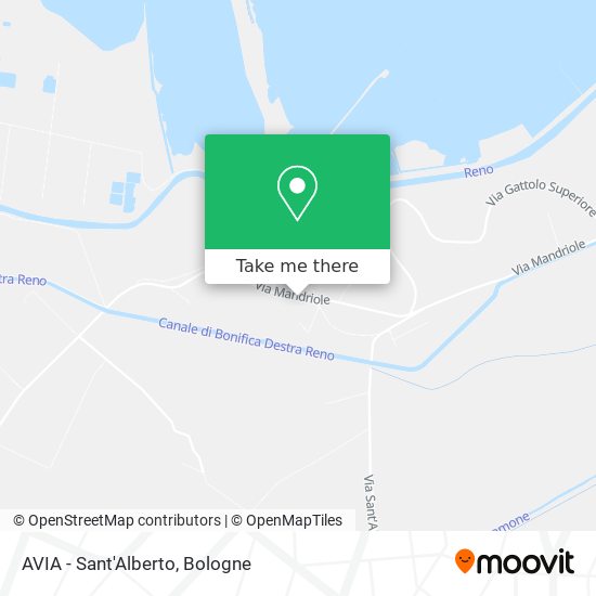 AVIA - Sant'Alberto map