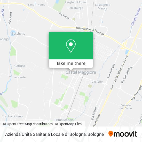 Azienda Unità Sanitaria Locale di Bologna map