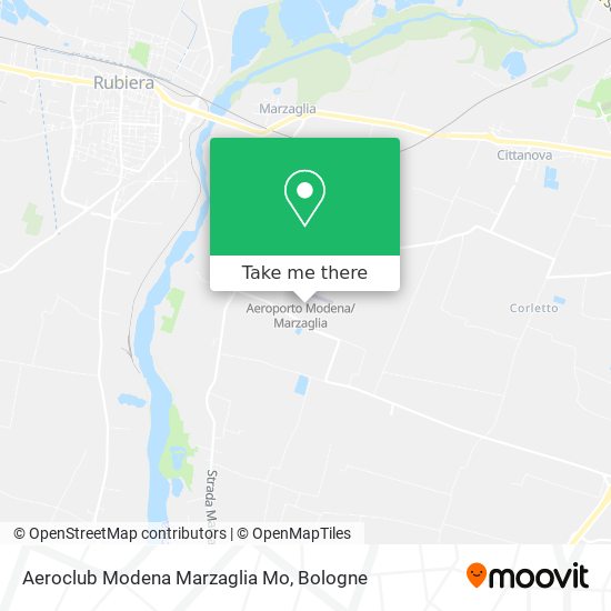 Aeroclub Modena Marzaglia Mo map