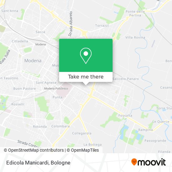 Edicola Manicardi map
