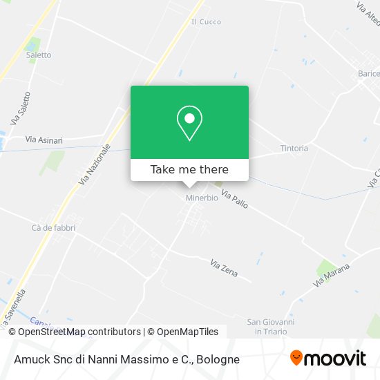 Amuck Snc di Nanni Massimo e C. map