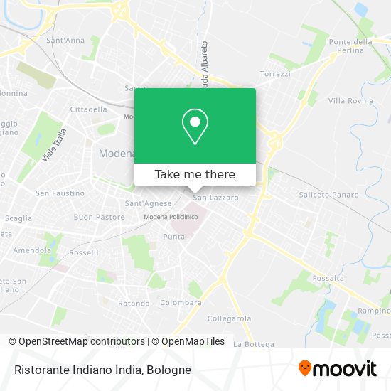Ristorante Indiano India map