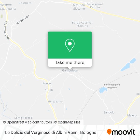 Le Delizie del Verginese di Albini Vanni map
