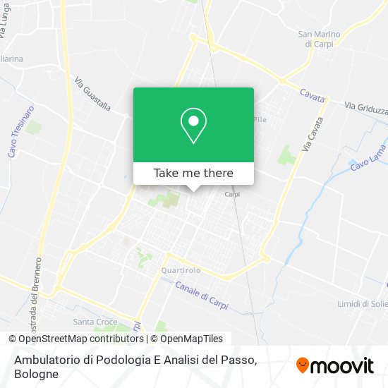 Ambulatorio di Podologia E Analisi del Passo map