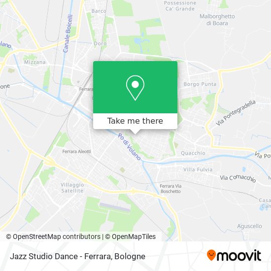 Jazz Studio Dance - Ferrara map