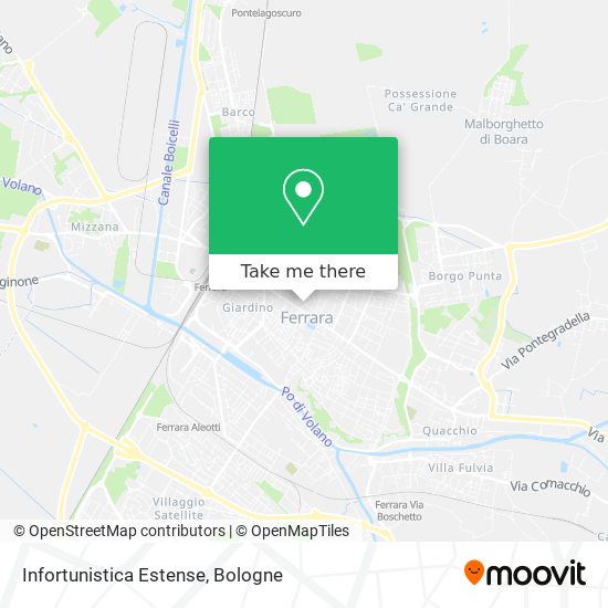 Infortunistica Estense map