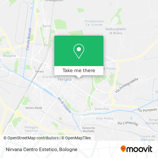 Nirvana Centro Estetico map