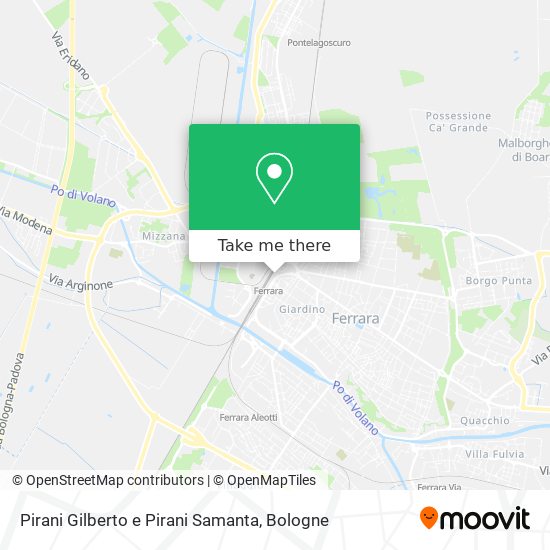 Pirani Gilberto e Pirani Samanta map