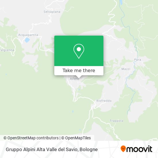 Gruppo Alpini Alta Valle del Savio map