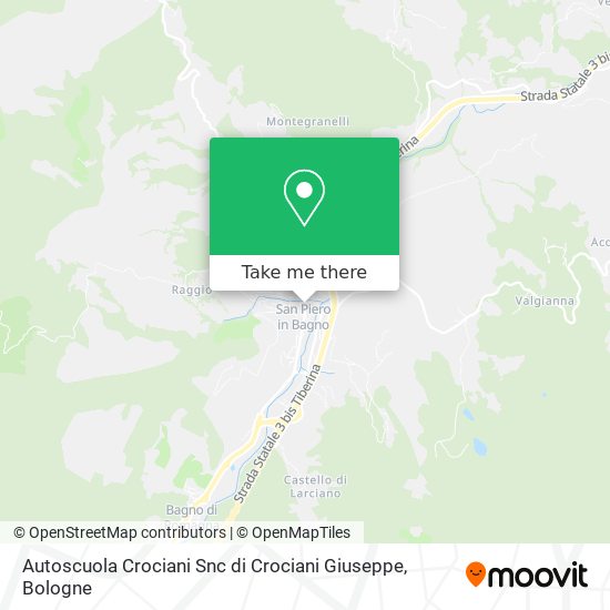 Autoscuola Crociani Snc di Crociani Giuseppe map