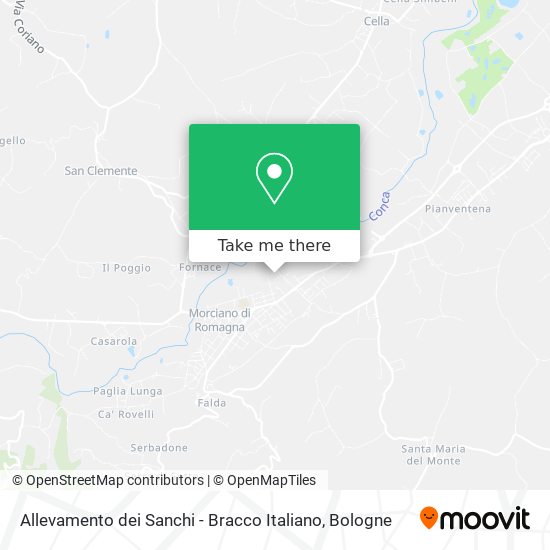 Allevamento dei Sanchi - Bracco Italiano map