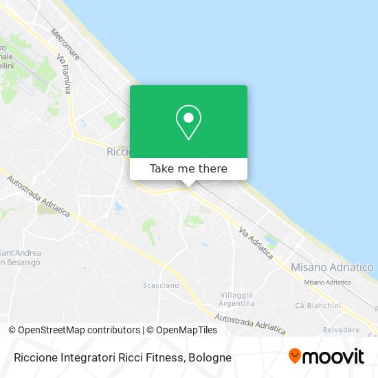 Riccione Integratori Ricci Fitness map