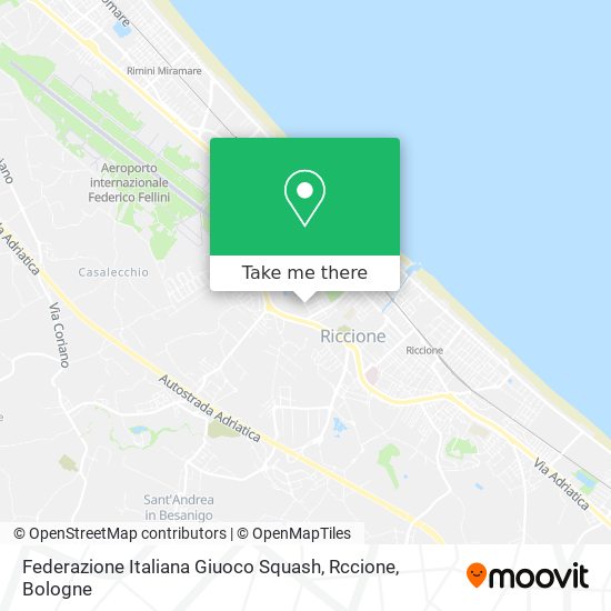 Federazione Italiana Giuoco Squash, Rccione map