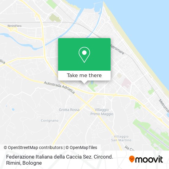 Federazione Italiana della Caccia Sez. Circond. Rimini map