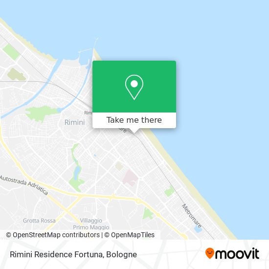 Rimini Residence Fortuna map