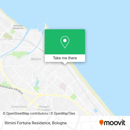 Rimini Fortuna Residence map