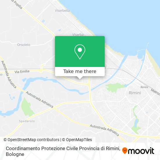 Coordinamento Protezione Civile Provincia di Rimini map