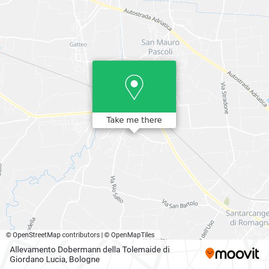 Allevamento Dobermann della Tolemaide di Giordano Lucia map