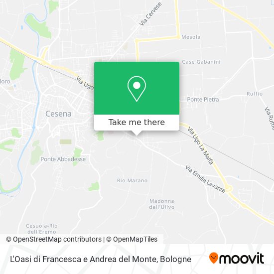 L'Oasi di Francesca e Andrea del Monte map