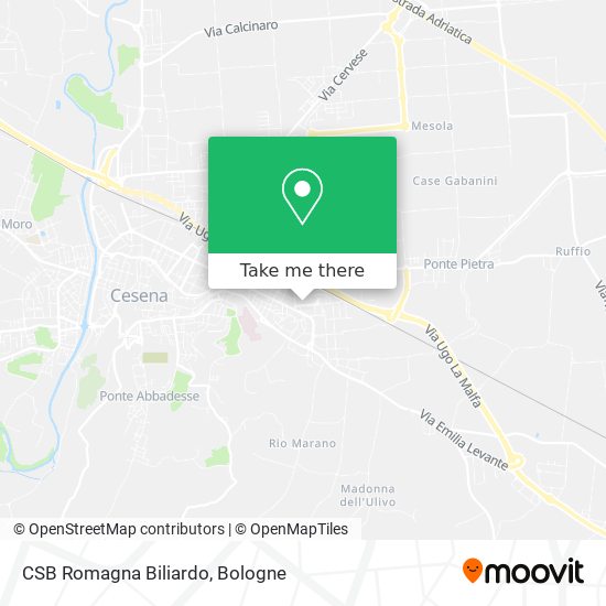 CSB Romagna Biliardo map