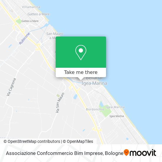 Associazione Confcommercio Bim Imprese map