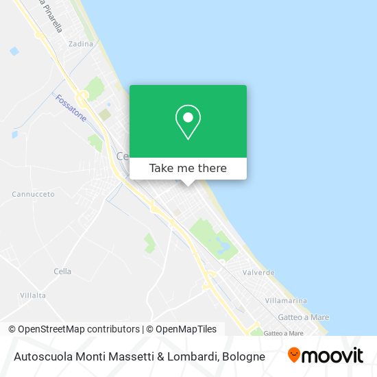 Autoscuola Monti Massetti & Lombardi map