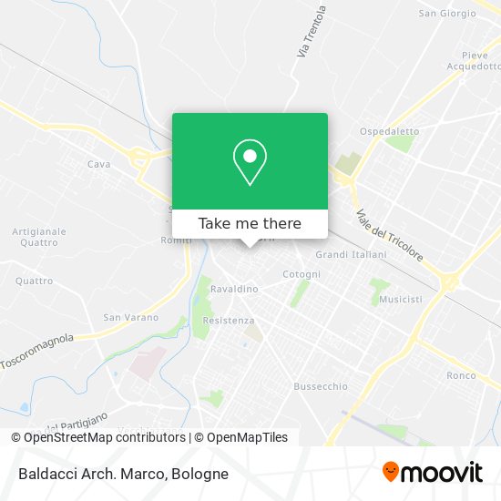 Baldacci Arch. Marco map
