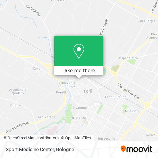 Sport Medicine Center map