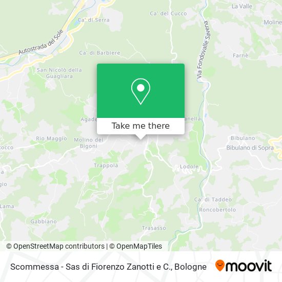 Scommessa - Sas di Fiorenzo Zanotti e C. map