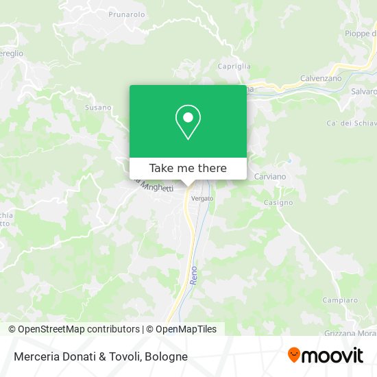 Merceria Donati & Tovoli map