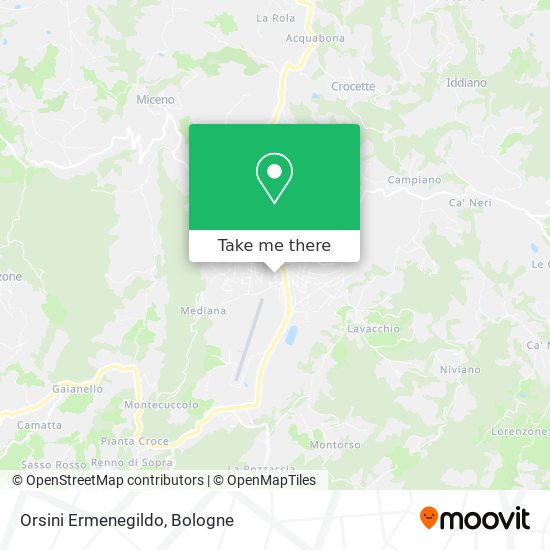 Orsini Ermenegildo map