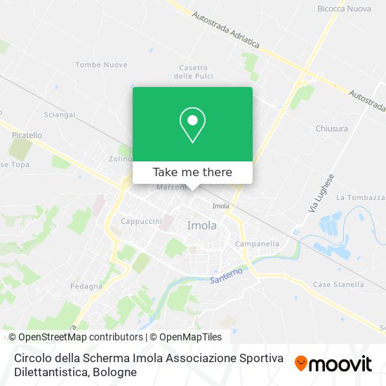 Circolo della Scherma Imola Associazione Sportiva Dilettantistica map